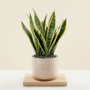 Snake Plant (Sansevieria trifasciata) – Air Purifying Live Indoor Plant for Home & Office Decor