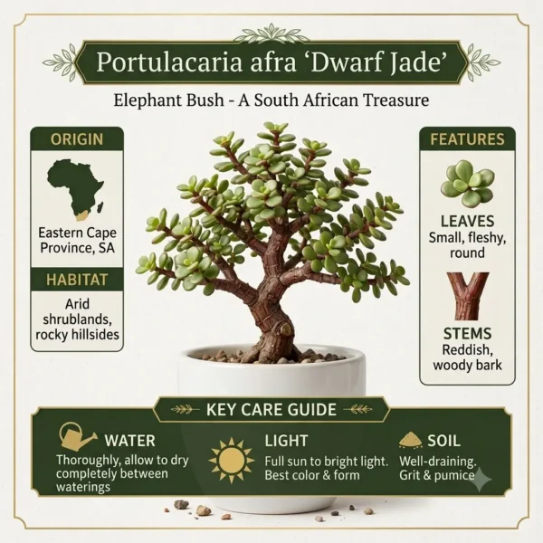 1793069952372 Dwarf Jade Plant Portulacaria afra (Elephant Bush)