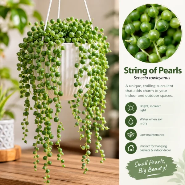 Cascading String of Pearls Plant